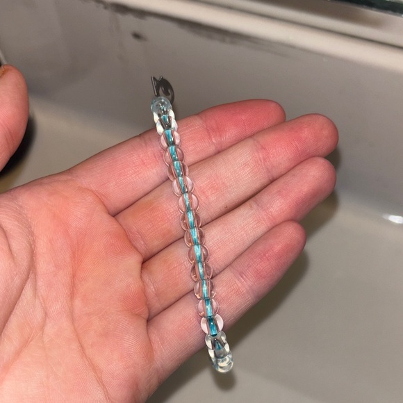 4Ocean Jewelry - Chic Blue and Clear Beaded Bracelet